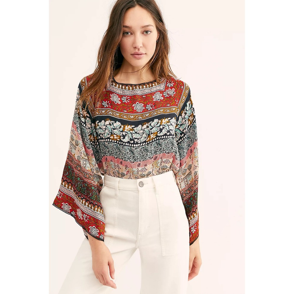 Free People Bodysuit Sakshi Multi Boho Large - Picture 3 of 9